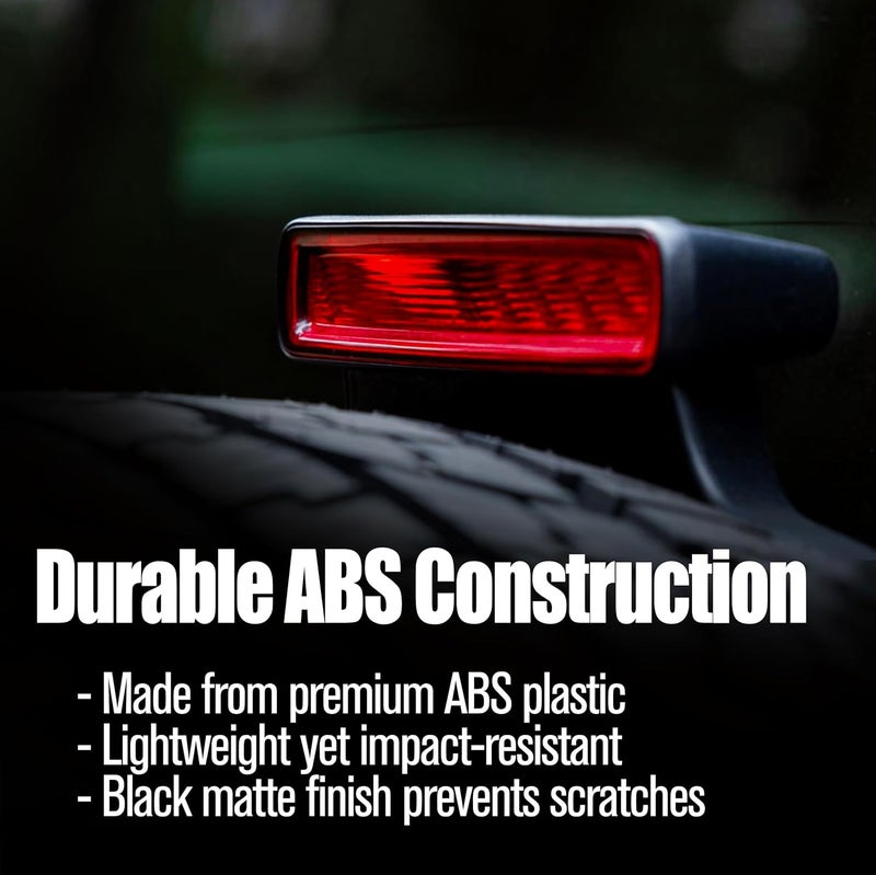 KH866 Jeep Rear Third Brake Light Cover Fit for 2007-2017 Wrangler JK JKU, High Centre Third Guard Decoration for Jeep JK Accessories, Dark Smoke Protector Trim High-Mount Grille, Automobile Tail Lamp Black - Image 4